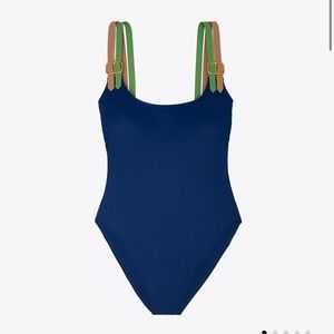 Tory Burch BUCKLE TANK SWIMSUIT XS
